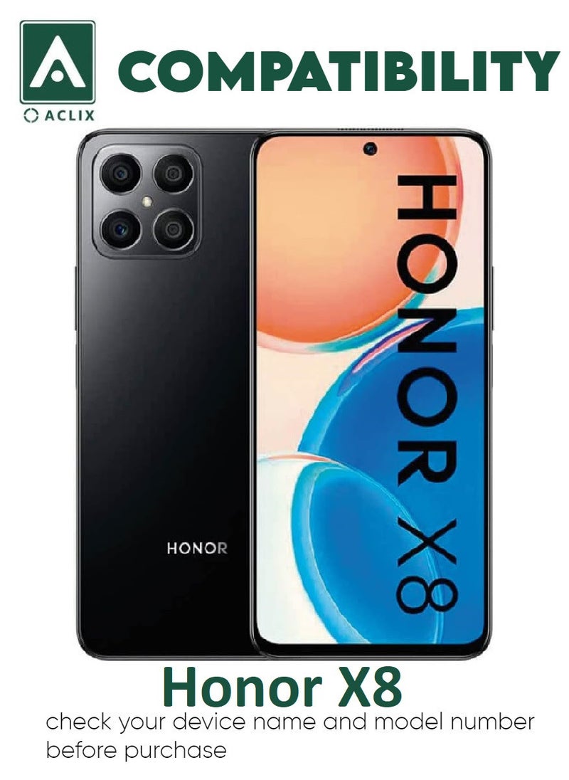 ACLIX 3 Pieces Antistatic ESD Dustproof Premium Quality High Definition Tempered Glass Screen Protector Designed For Honor X8 - Image 3