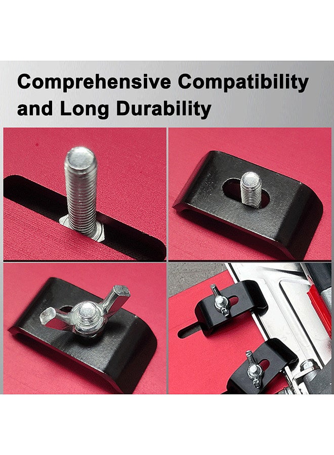 8mm Thickened Aluminum Alloy Handsaw Base Cutting Machine Marble Machine Base Plate Portable Woodworking Bakelite Board Adjustable Screws and Preset Holes  - Image 5