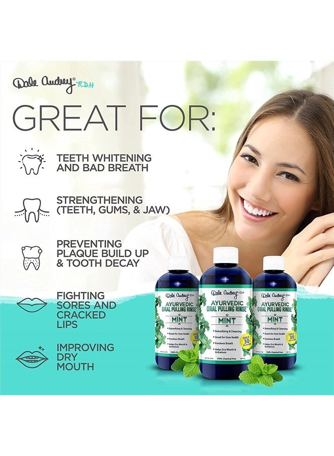 Dale Audrey Oil Pulling for Teeth and Gums | Made in USA Mint Flavored Organic Sesame Oil Pulling| Ayurvedic Oil Pulling Rinse to Whiten Your Teeth & Freshen Your Breath - Image 5