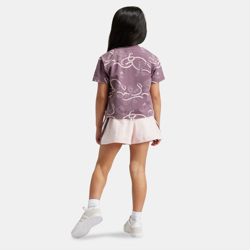Adidas Kids' Disney Minnie and Daisy T-Shirt and Shorts Set (Young Kids) - Image 2