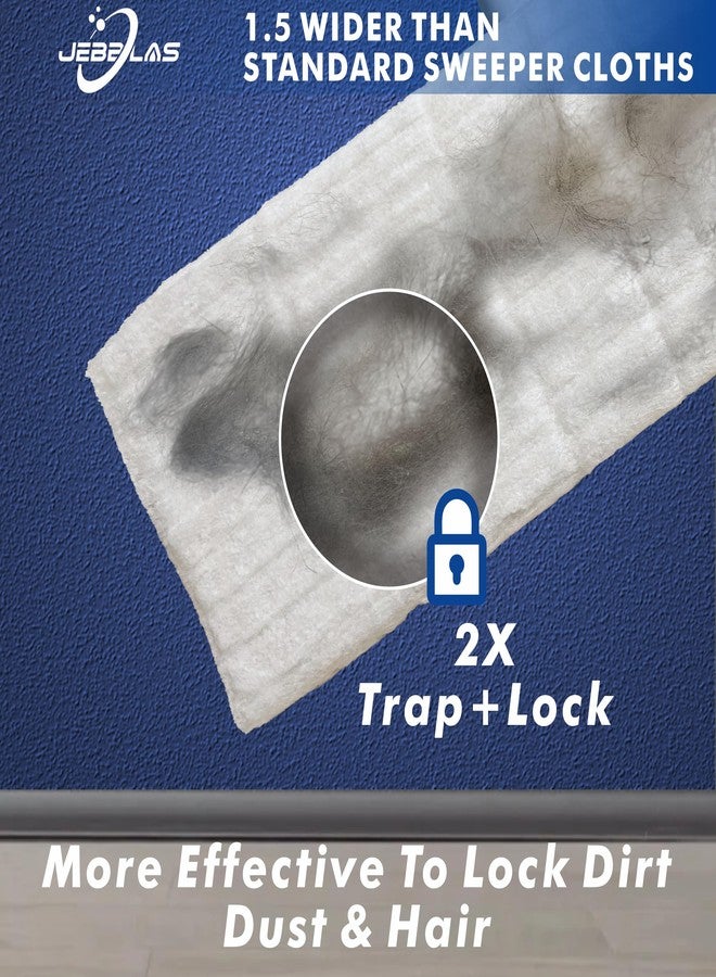 JEBBLAS Disposable Mop Pads for XL Sweeper, X-Large Disposable Sweeping Cloths Dry Mopping Pads, Pack of 50 - Image 2