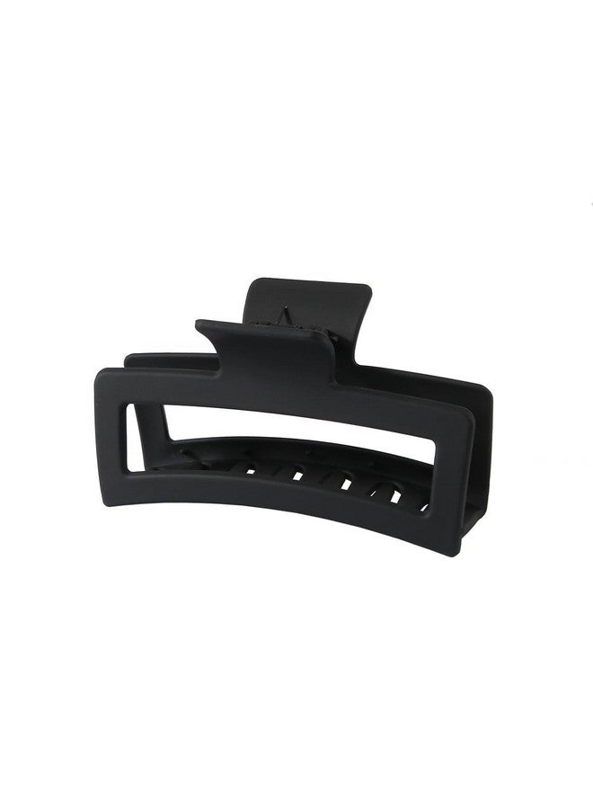 HKD SALES 2 PCS PREMIUM Black Hair Claw Clips Large for Women Girls, 4.2'' Matte Rectangle Hair Clips for Thick Hair, Nonslip Hair Cutcher Jaw Clips Hair Clamps|BLACK COLOR - Image 2