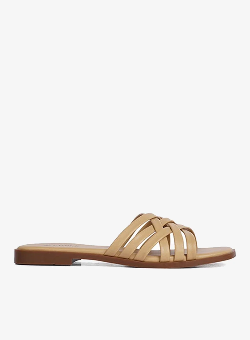 Cuple Ladies Slip-on multi strap Sandals