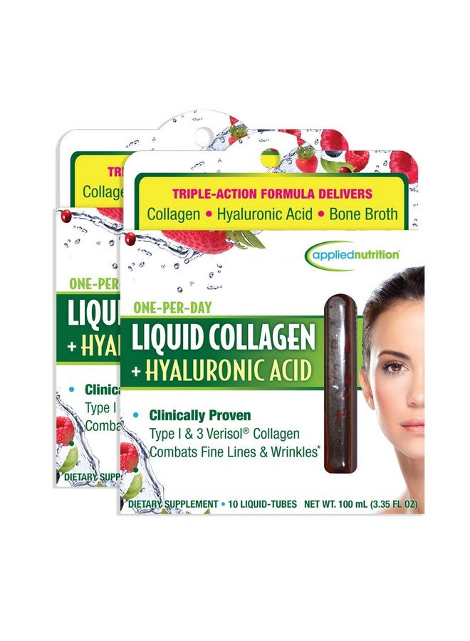 Applied Nutrition Liquid Collagen + Hyaluronic Acid 10 Count (Pack Of 2) - Image 2