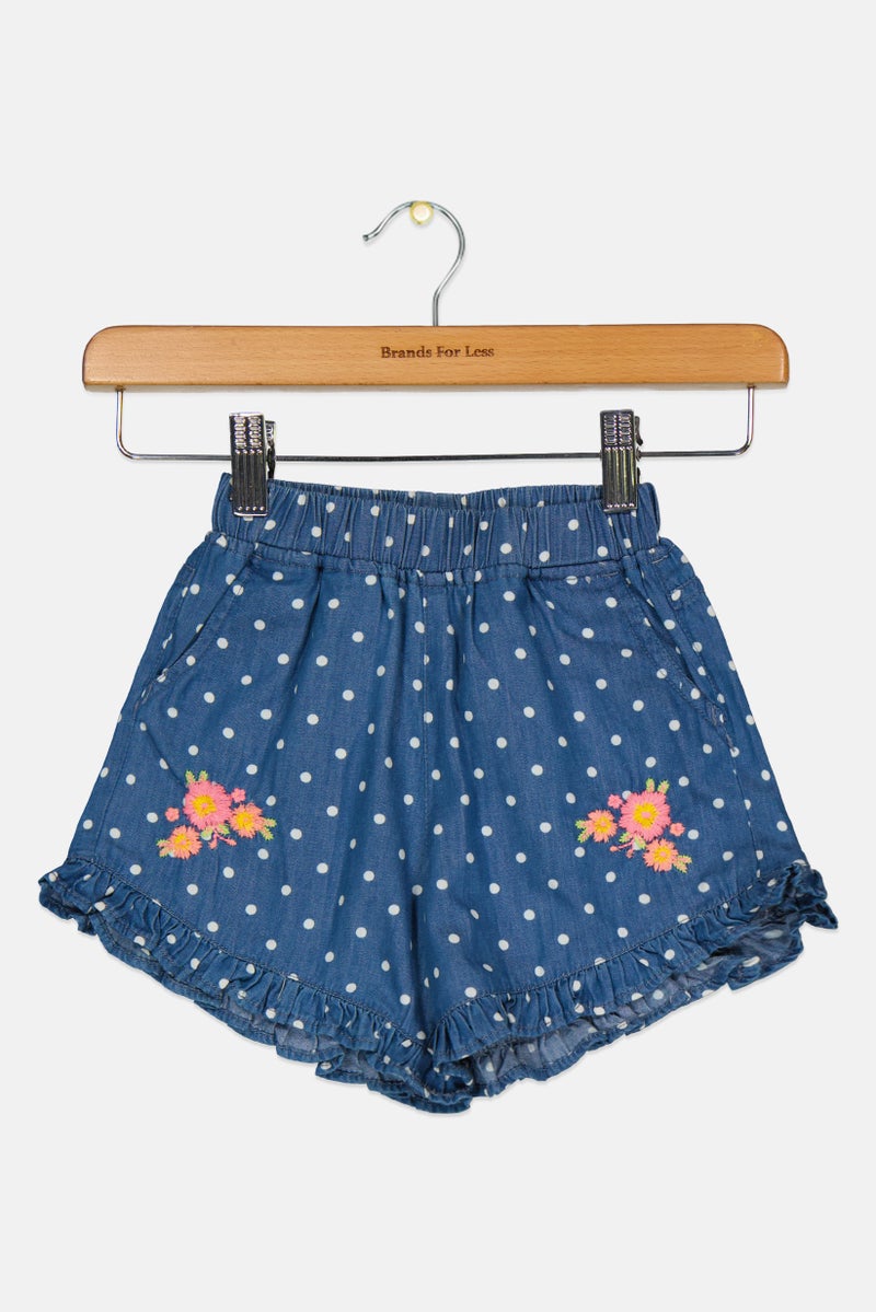 Hamleys Kids Girl Polka Dots Shorts, Multicolor - Image 3