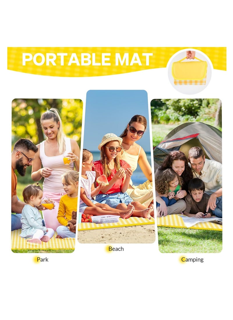 Outdoor Picnic Blanket Foldable Large Beach Blanket Oversize 79''*79'', Waterproof Sandproof Camping Picnic Blanket with Carry Strap, Portable Picnic Mat for Travel, Picnic, Outdoor - pzsku/Z9421734CECDC904BB141Z/45/_/1724657855/29944bad-ab9c-4a90-8503-54a5cad03aba