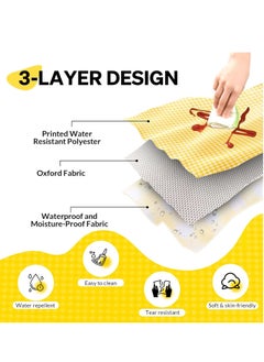 Fanski Outdoor Picnic Blanket Foldable Large Beach Blanket Oversize 79''*79'', Waterproof Sandproof Camping Picnic Blanket with Carry Strap, Portable Picnic Mat for Travel, Picnic, Outdoor  - Image 3