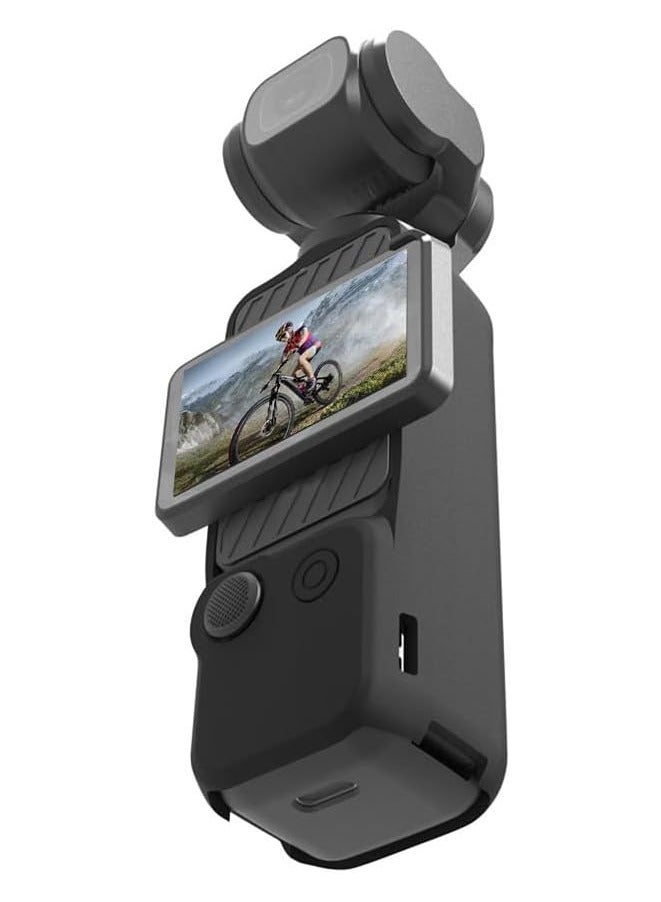 Beauenty 3 in 1 Case for DJI OSMO Pocket 3 Silicone Cover Camera Case Lens Cap Screen Cover Set Dust-Proof Scratch-Proof - Image 3