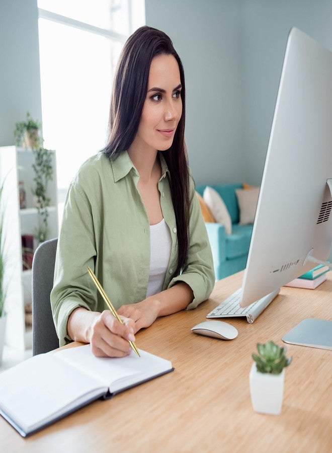 باتيكيل أقلام حبر جاف رفيعة معدنية سوداء من باتيكيل، 6 أقلام معدنية رفيعة قابلة للسحب، حبر أسود، سن متوسط 1 مم، مناسبة لدفتر ضيوف حفلات الزفاف، ودفتر الأعمال، والمكاتب، النمط 1 - Image 5