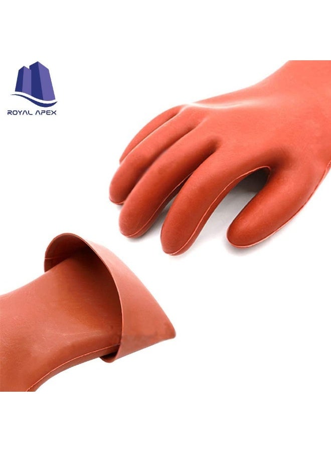 Royal Apex Electrical Insulated Lineman Rubber Gloves Electrician High Voltage Hand Shape Waterproof Safety Protective Work Gloves Insulating For Man And Woman 22Kv - Image 2