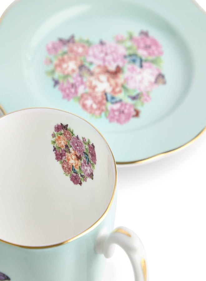 ROYAL ALBERT ميرندا كير لمجموعة الصداقة من رويال ألبرت - طقم من قطعتين (فنجان وطبق 8 إنش)  - Image 4