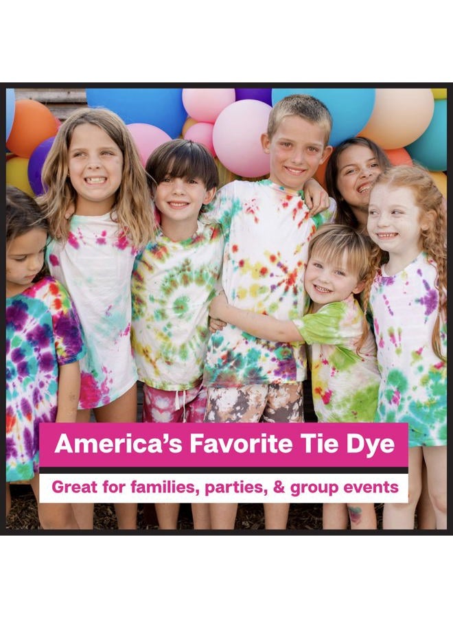 Tulip One-Step Tie-Dye Party, 18 Pre-Filled Bottles, Creative Group Activity, All-In-1 Fashion Design Kit, 1 Pack, Rainbow - Image 3