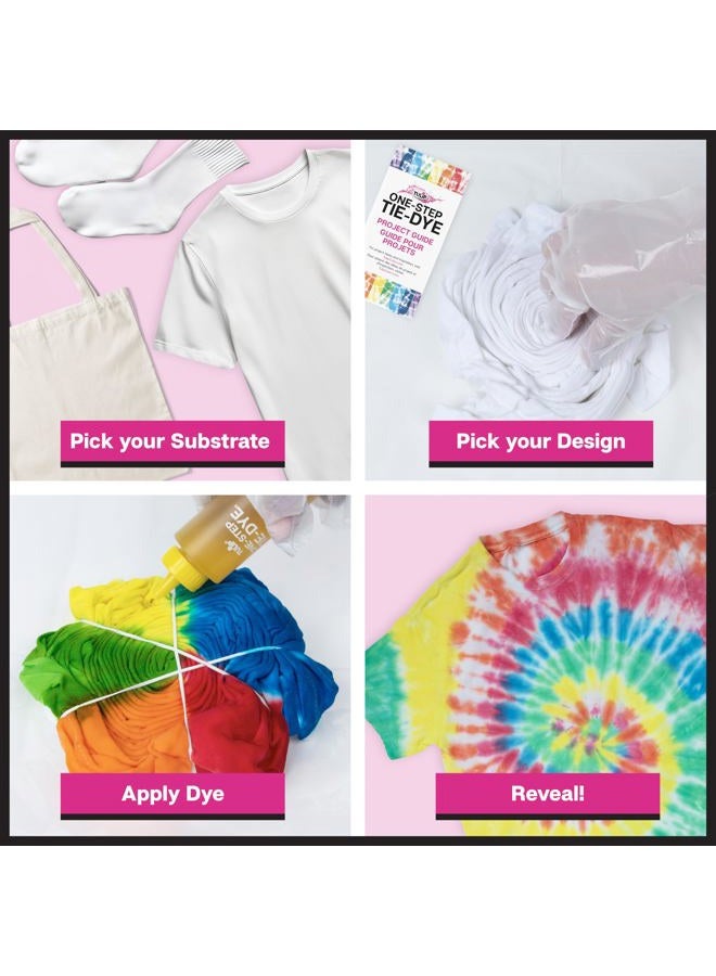 Tulip One-Step Tie-Dye Party, 18 Pre-Filled Bottles, Creative Group Activity, All-In-1 Fashion Design Kit, 1 Pack, Rainbow - Image 5