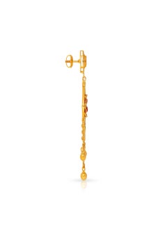 Malabar Gold and Diamonds 22 Carat 916 Purity Precia Gemstone Earrings PGNFNC323ER1Y  - Image 2