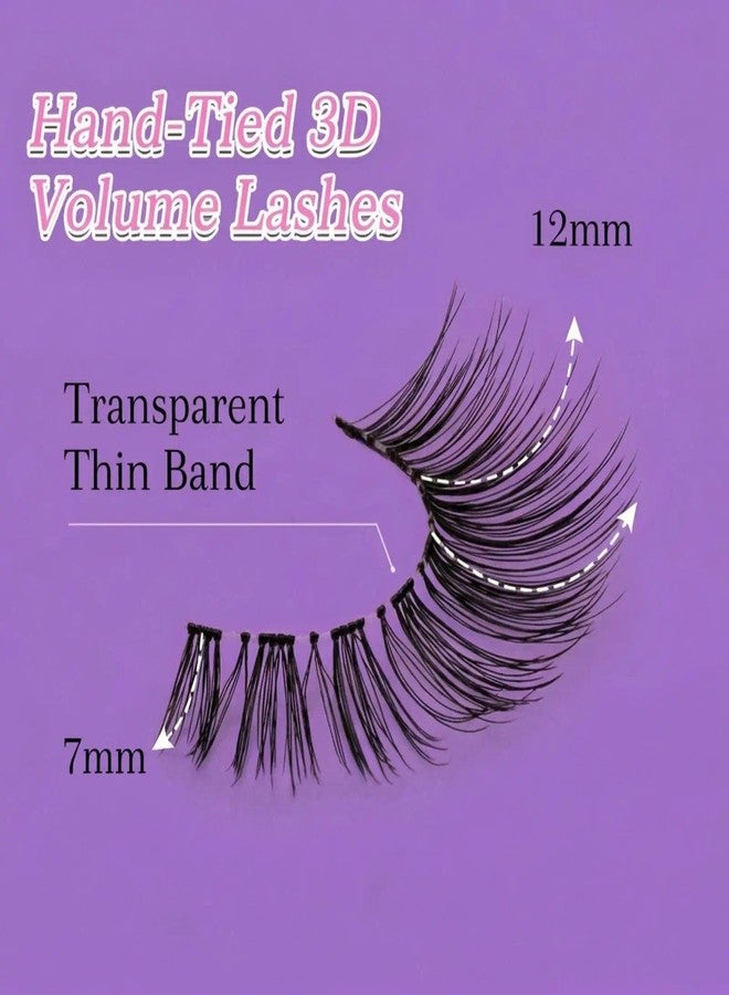 LZM 14mm False Lashes Lashes Wispy False Eye Lashes Soft and Long Eyelashes Beginner(07) - Image 3