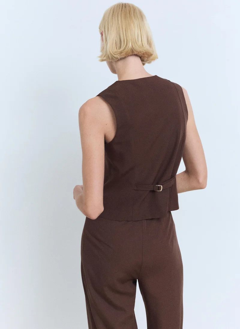 MANGO Suit waistcoat with buttons