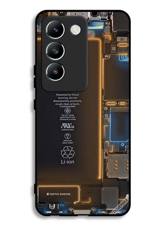 Covernex Vivo V30 Lite 4G Protective Case Cover Phone Back Inside Pattern - Image 1