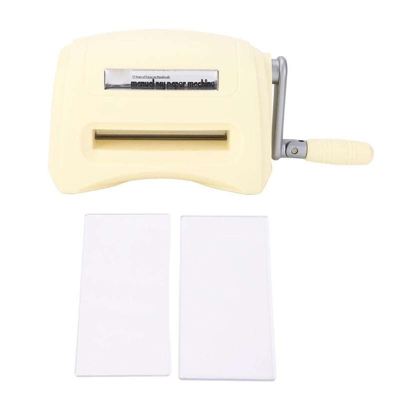 Die Cutting Machine Manual 80-250g/m² Paper Embosser - Compact ABS Design with Suction System for Scrapbooking Greeting Card Making DIY Art - Image 1