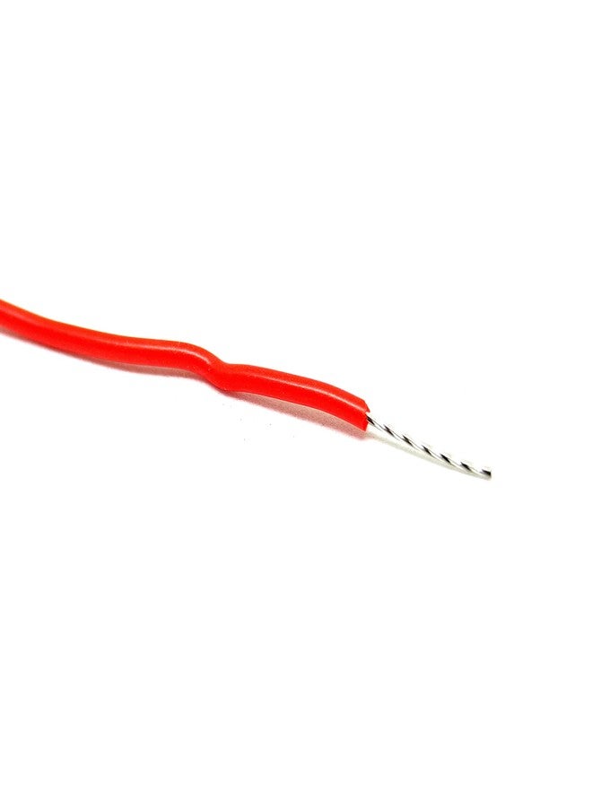 INVENTO 10mtr 24 AWG 0.25 sq.mm High Durability 5A Tinned Copper Silicone Wire Flexible Red & Black Cable 1.3mm Dia High Temperature for DIY - Image 1