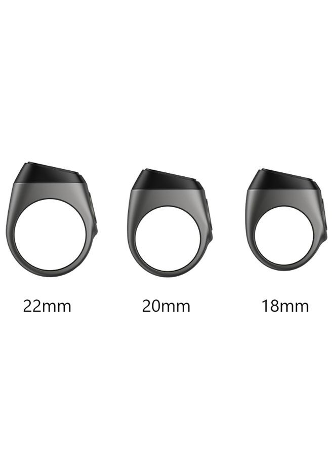 general Smart Tasbih Zikr Metal Ring 20MM Graphite - Image 5