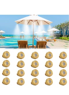 Generic Mister Nozzles for Outside Patio Misting, Brass Nozzle for Misters Outdoor Cooling System, Mist Replacement Head Garden Hose Parts Accessories (0.4 MM 20Pcs)  - Image 1
