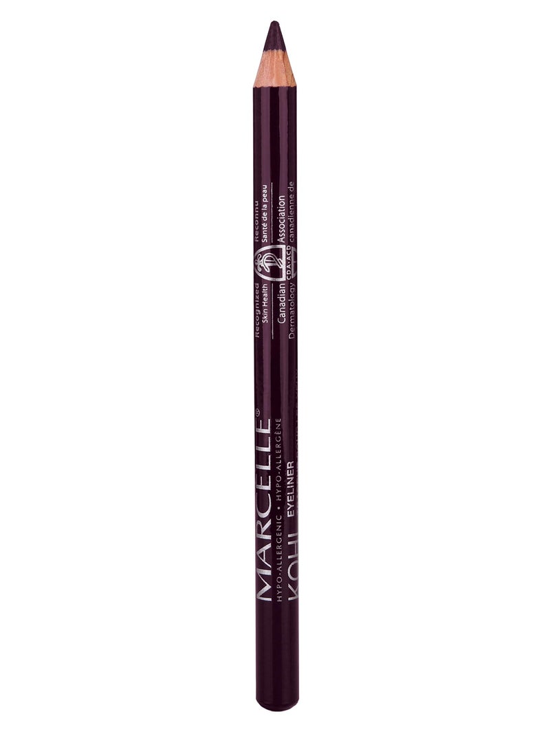 Marcelle Kohl Eyeliner, Black Plum, Eye Pencil, Long-Lasting, Waterproof, Intense Colour, Fragrance-Free, Hypoallergenic, Recognized by CDA, Cruelty-Free, 0.04 Oz. - Image 1