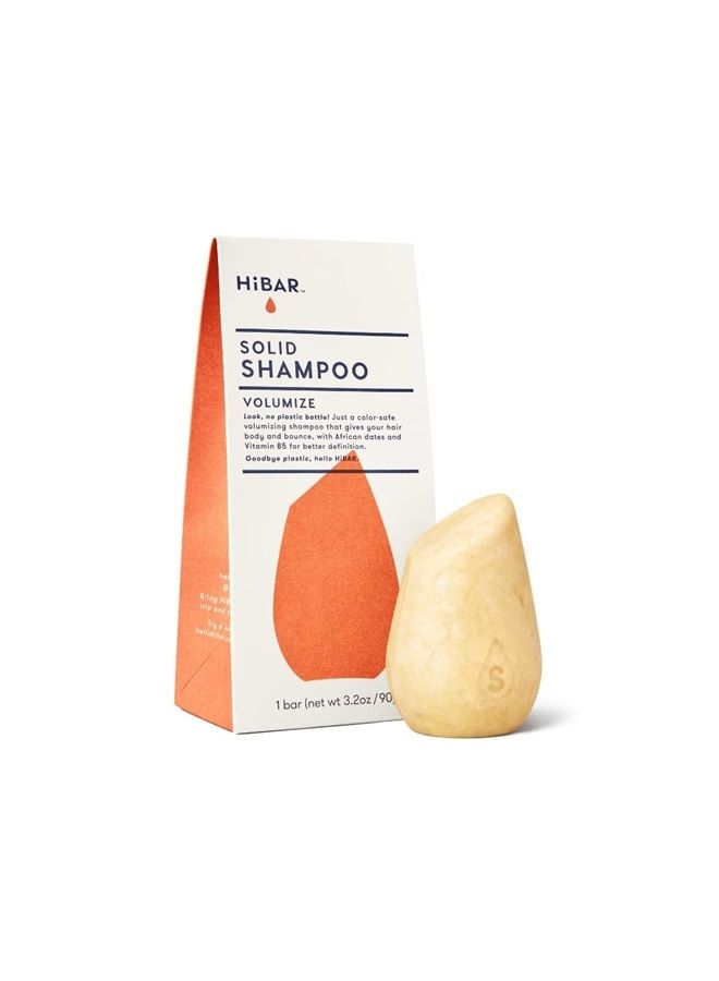 HiBAR Shampoo Bar, All Natural Hair Care, Plastic Free, Made with Eco Friendly Ingredients, Travel Size, Color Safe, Solid Sustainable Bars, Zero Waste (Volumize) - Image 1