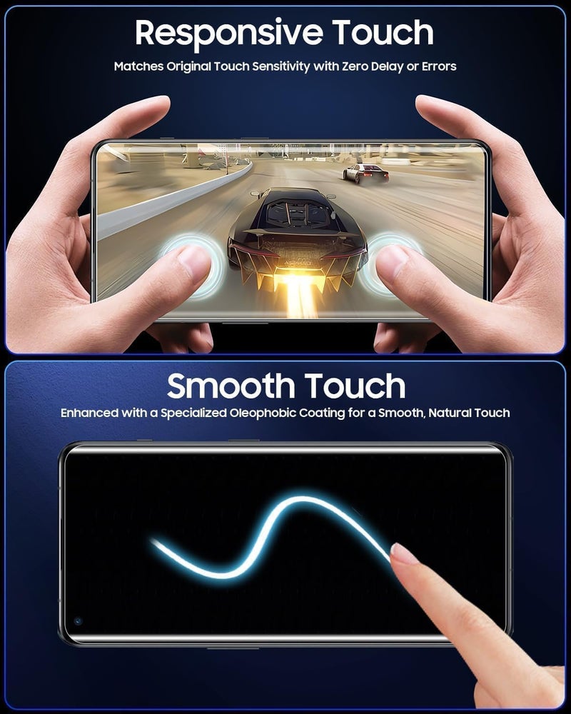 KLJP Premium HD+ Curved UV Gorilla Tempered Glass Screen Protector Designed For Infinix Zero 40 5G - Edge-To-Edge Protector Full Screen Coverage with Easy Installation Kit - Image 2