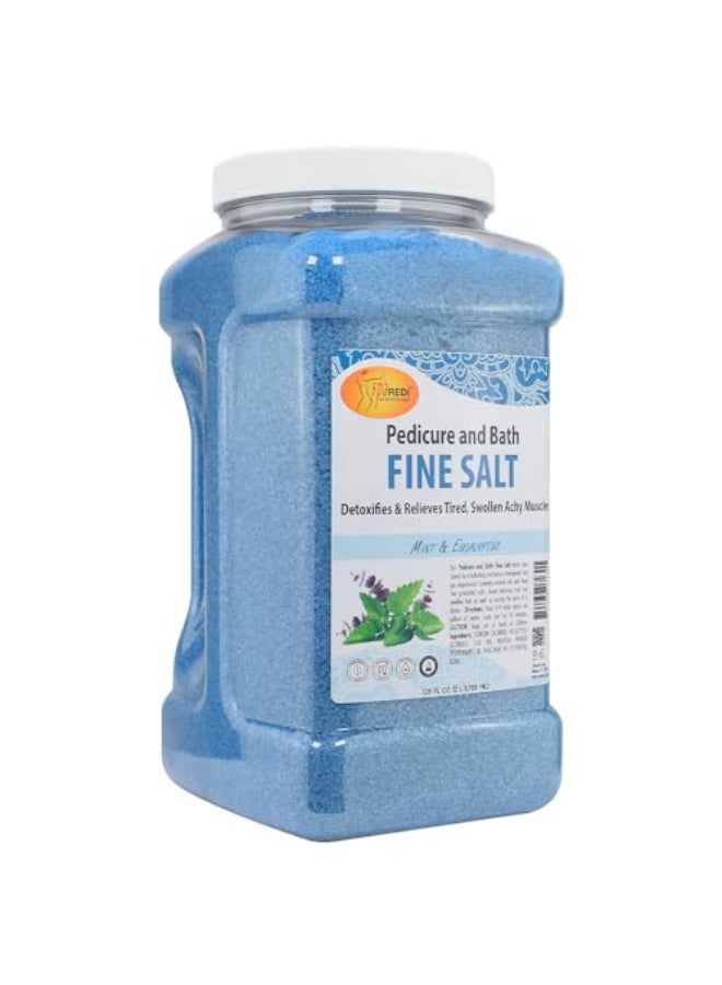 SPA REDI Detox Foot Soak Pedicure and Bath Fine Salt Mint and Eucalyptus 128 Oz Made with Dead Sea Salts Argan Oil Coconut Oil and Essential Oil Hydrates Softens and Moisturizes - Image 1