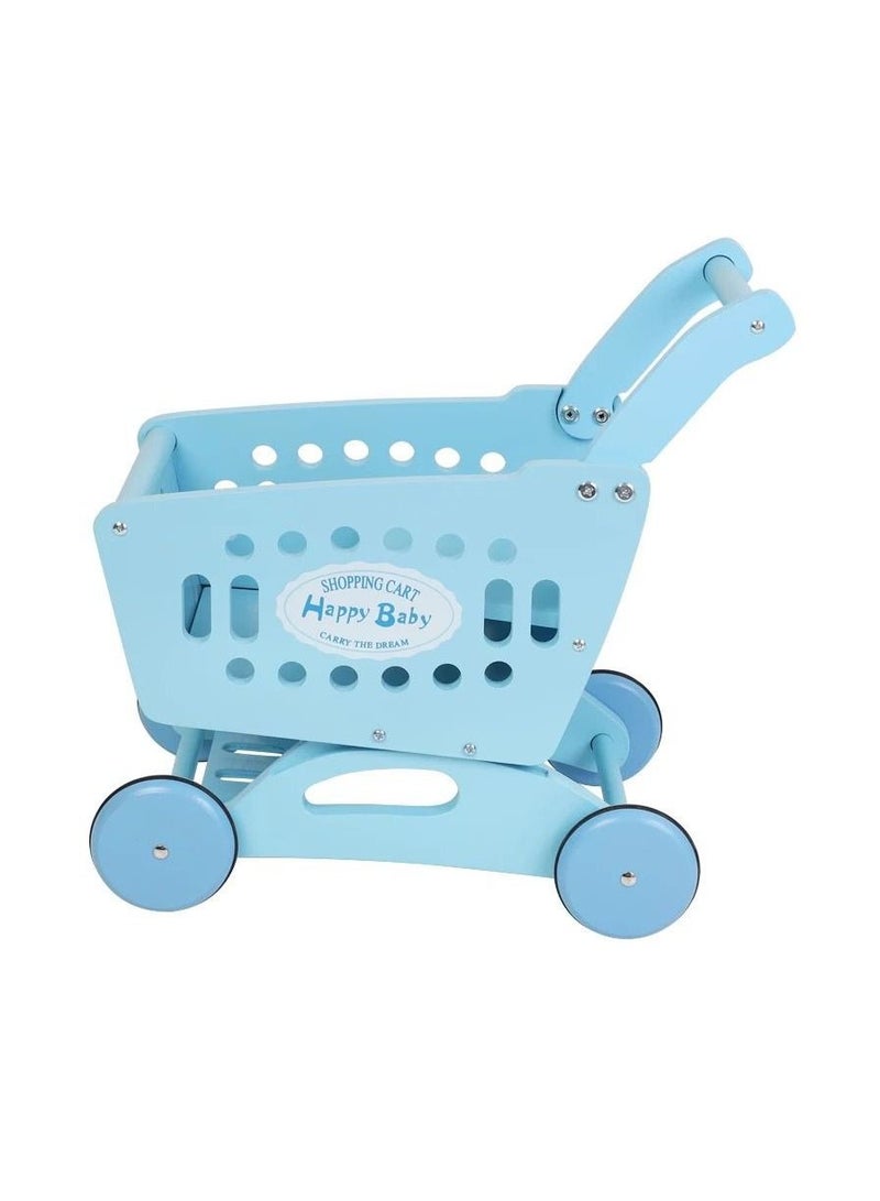 Pikkaboo Woody Buddy Supermarket Trolley-Blue - Image 3