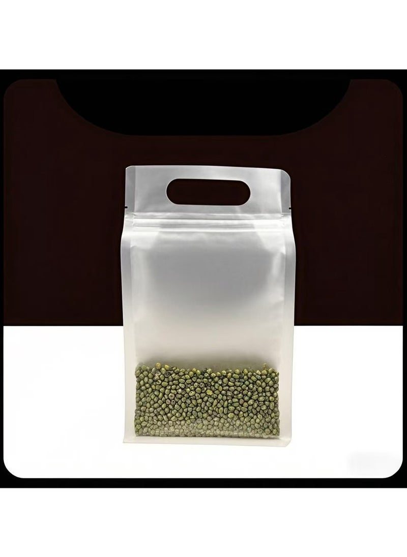 KAWALIB 20 8-side self-sealing sealed baked snack dry goods storage plastic bags, resealable, with tear notch, for sealing packaged food and coffee  - Image 1