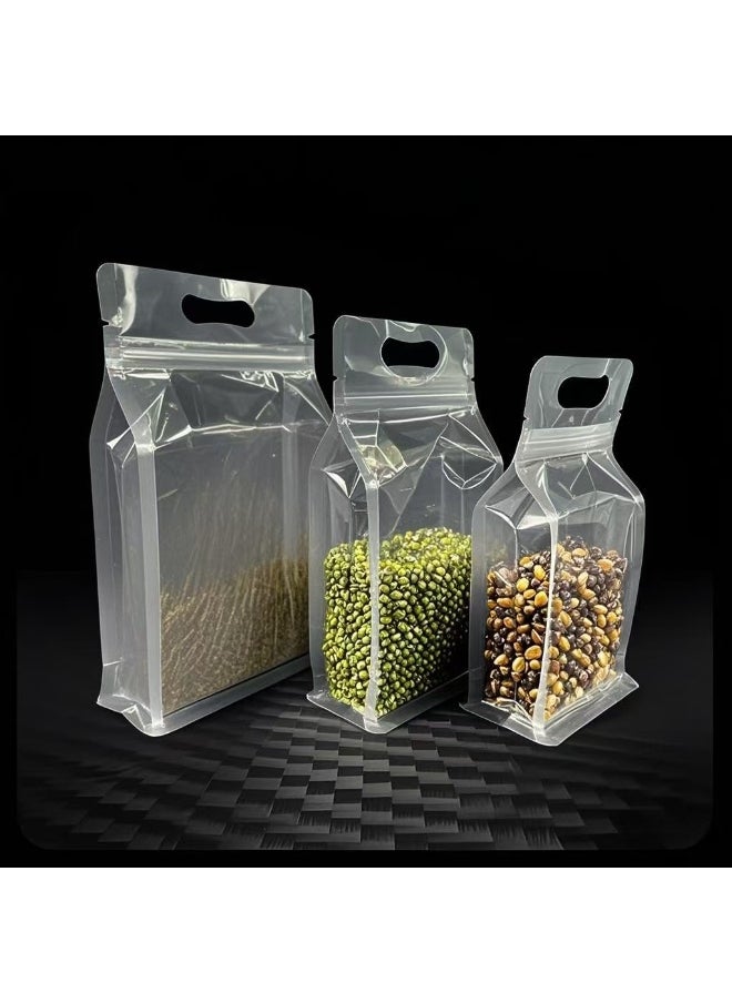 KAWALIB 20 8-side self-sealing sealed baked snack dry goods storage plastic bags, resealable, with tear notch, for sealing packaged food and coffee  - Image 5