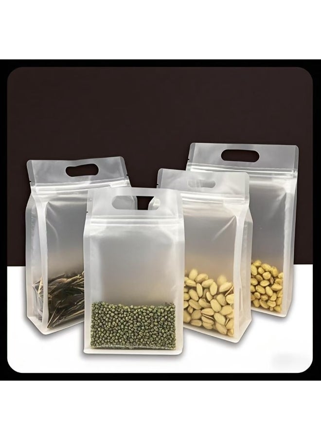 KAWALIB 20 8-side self-sealing sealed baked snack dry goods storage plastic bags, resealable, with tear notch, for sealing packaged food and coffee  - Image 2