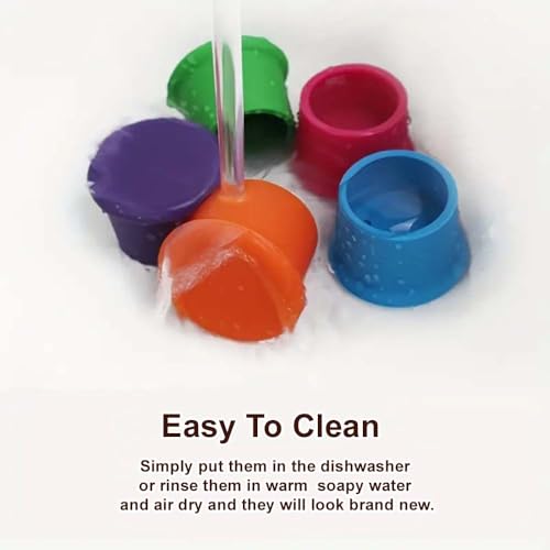 MoldBerry Silicone Wine Stoppers – 6PCS Reusable Bottle Caps for Wine, Champagne, Beer – Airtight Leakproof Seal, Wine Saver Corks for Freshness – BPA-Free Silicone, Multicolor - Image 5