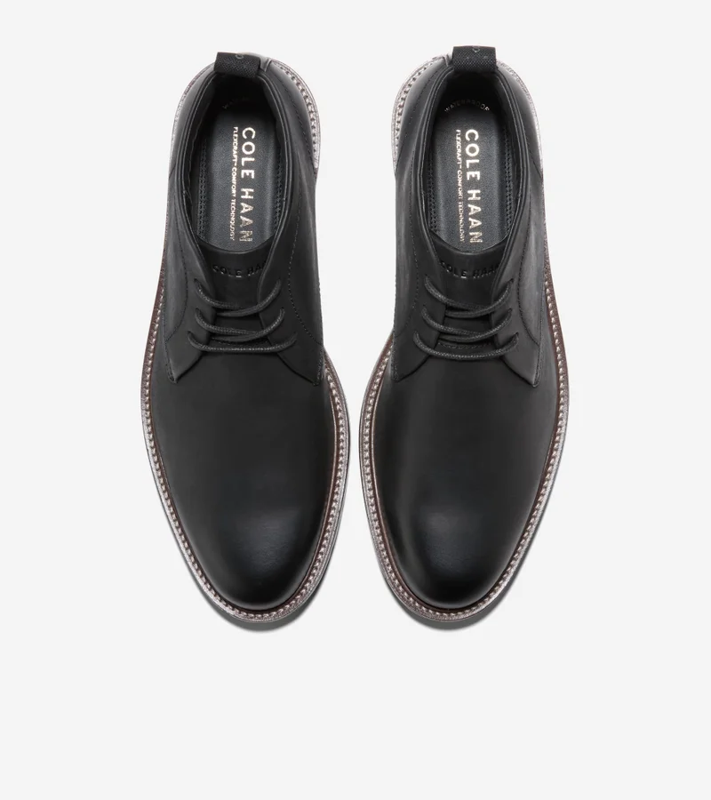 COLE HAAN BLACK Men's Roundhill Grand Waterproof Chukka Boots for Men | Best Price UAE