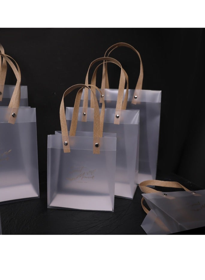 حقيبة هدايا شفافة من البولي بروبيلين المصقول من البولي فينيل كلوريد، حقيبة يد جميلة مقاومة للماء وحقيبة مستحضرات تجميل - Image 5