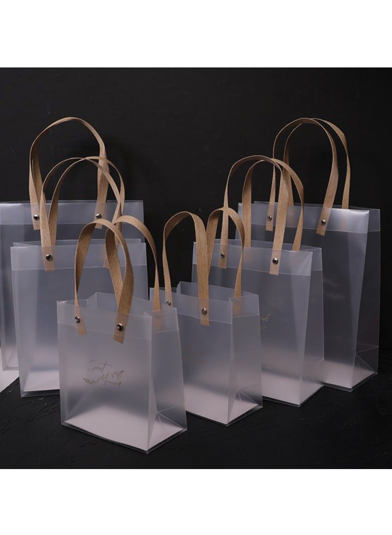 حقيبة هدايا شفافة من البولي بروبيلين المصقول من البولي فينيل كلوريد، حقيبة يد جميلة مقاومة للماء وحقيبة مستحضرات تجميل - Image 1