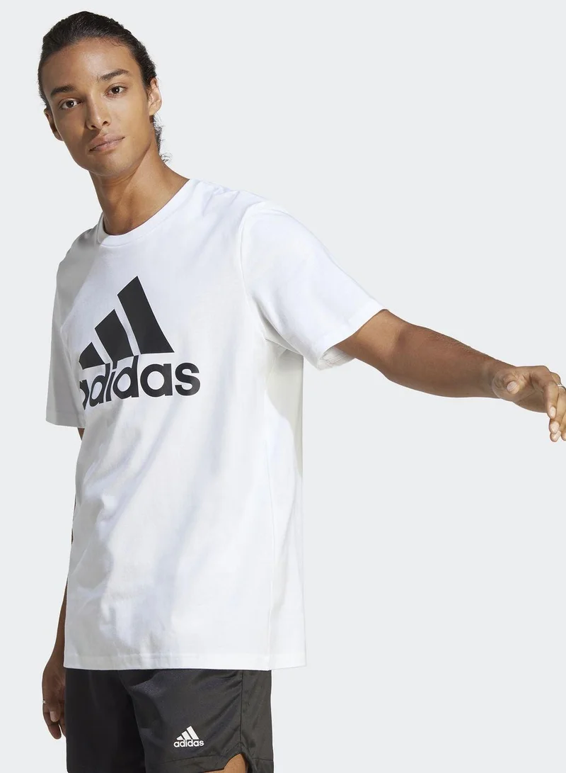 Adidas adidas M Bl Sj T White Training T-Shirts 2XSS