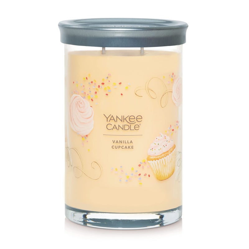 YANKEE CANDLE Yankee Candle Vanilla Cupcake Scented Signature 20oz Large Tumbler 2Wick Candle Over 60 Hours of Burn Time