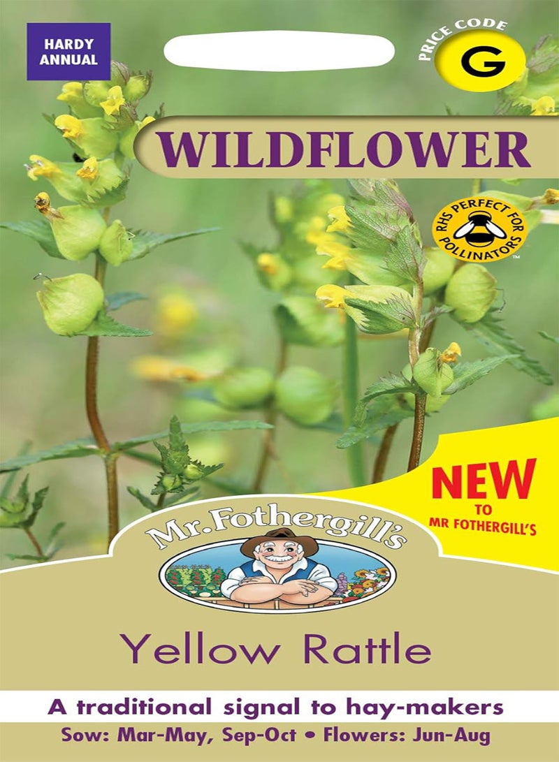 GGOOT Seeds Ltd Yellow Rattle Wild Flower Seeds  - Image 1