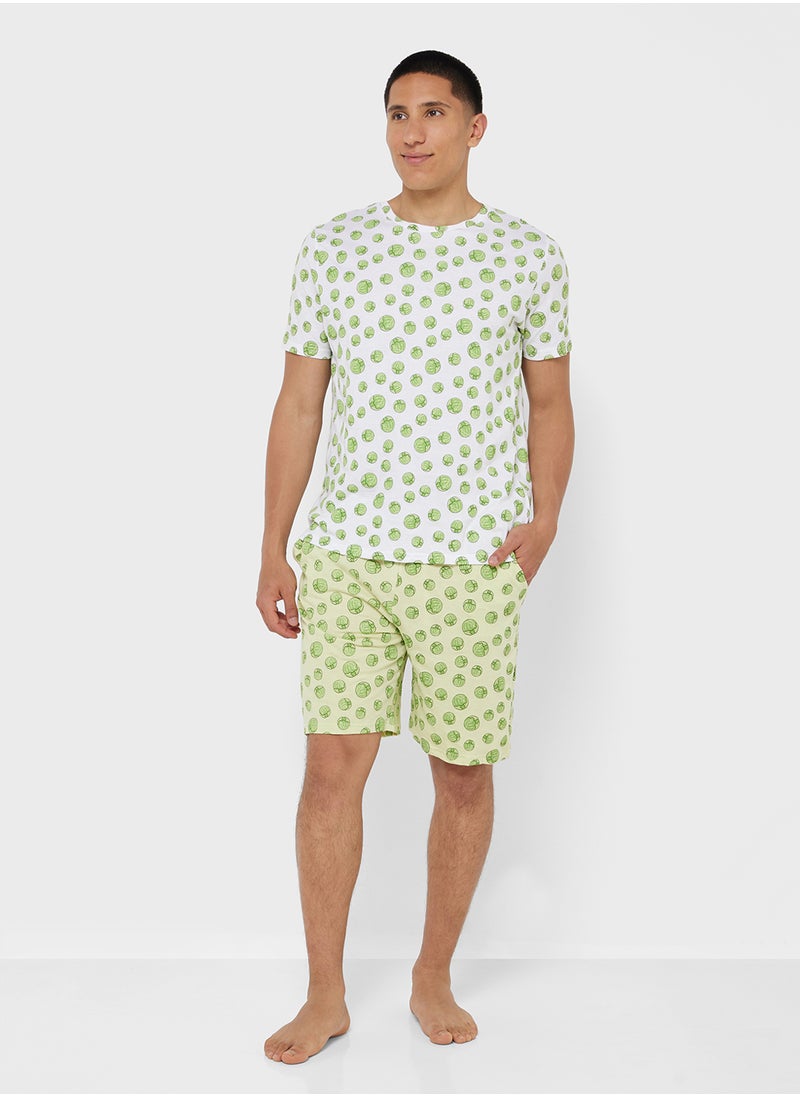 BRAVE SOUL Nightwear T-Shirt & Shorts Sets  - Image 1