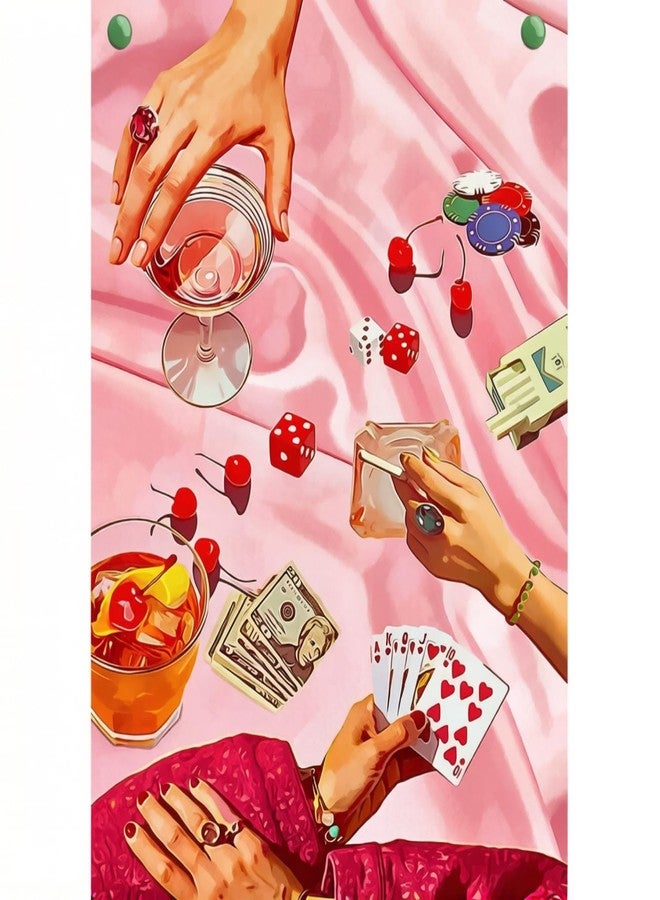 BendJoy® 5D Diamond Painting Kit for Adults - Full Drill by Number | Pink DIY Art Therapy Craft with Round Diamonds & Tools for Home Wall Decor (30x40cm) - Image 1