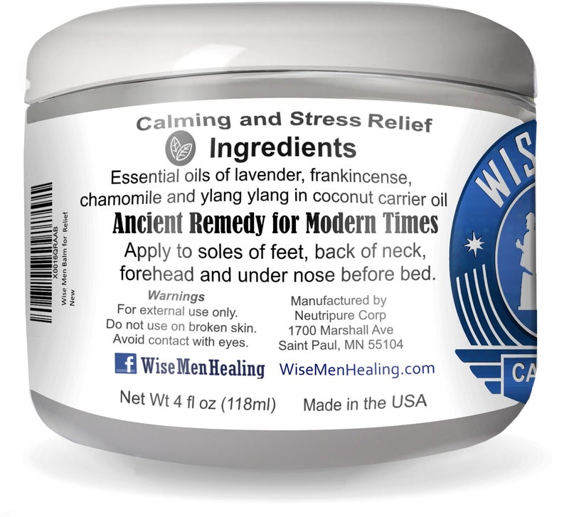Wise Men Calm Balm - 4 fl oz. Natural Essential Oil Remedy Supports Relaxation and Aromatherapy - Image 3