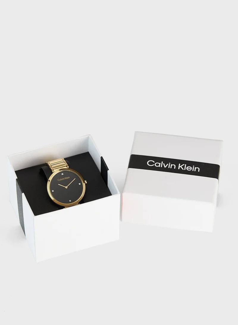 CALVIN KLEIN Minimalistic T Bar Analog Watch