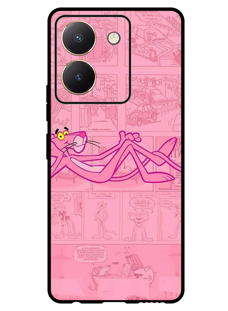 Protective Case Anti Scratch Shock Proof Bumper Cover For Vivo Y77t Pink Panther