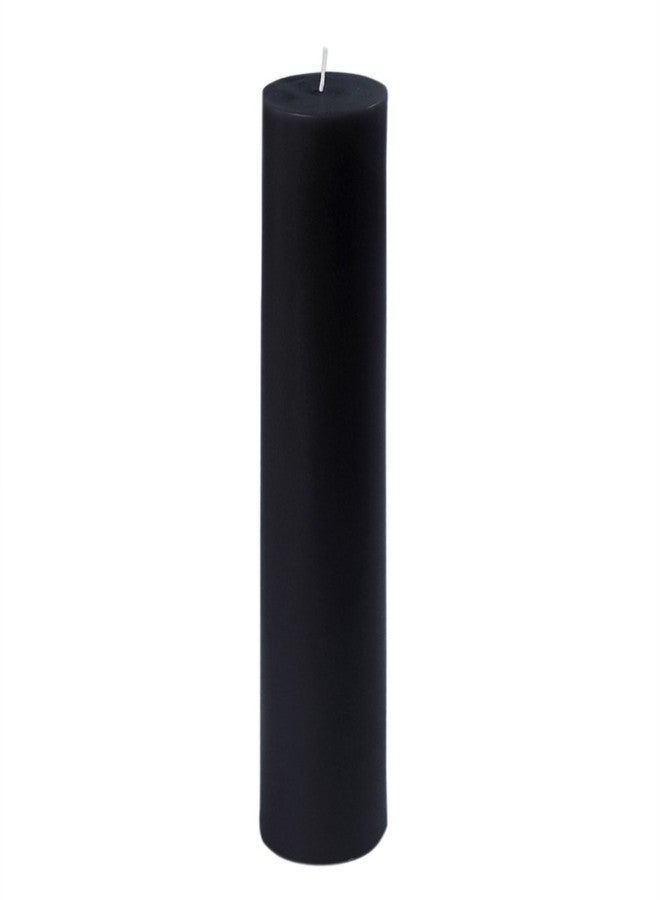 Jeco 2 x 9 Black Pillar Candle - Image 1