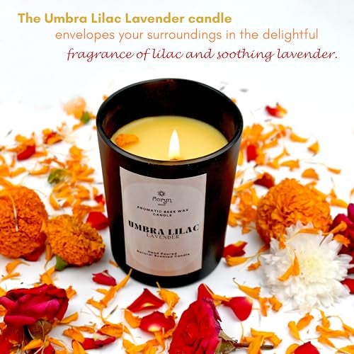 Floryn Decor Highly Scented Natural Beeswax Candles for Home Decor | Best Scented Candles for Home | Direct from Manufacturer, Burning Time- 40 Hours (Free Wooden LID), Scent- Lavender - Image 5