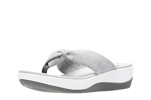 Clarks Women's Arla Glison Flip Flop, Grey Heather Fabric, 10 M US - Image 1