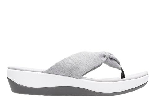 Clarks Women's Arla Glison Flip Flop, Grey Heather Fabric, 10 M US - Image 2