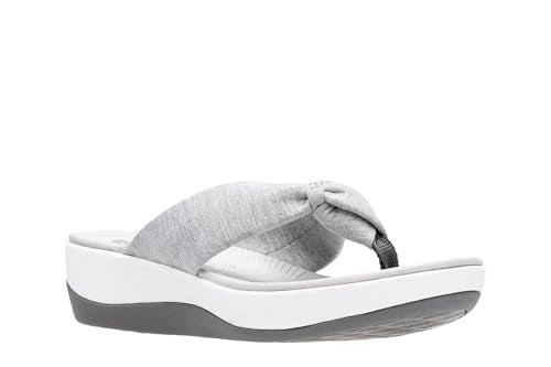 Clarks Women's Arla Glison Flip Flop, Grey Heather Fabric, 10 M US - Image 3